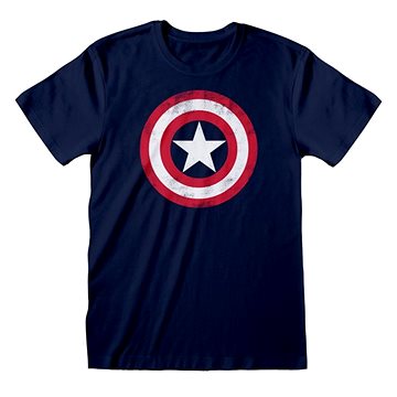 Captain America - Shield Distressed - tričko XXL (5055910342790)