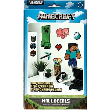 Minecraft - samolepky na zeď 19ks (5055964742201)