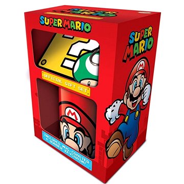 Super Mario - hrnek + přívěsek + podtácek (5050293852041)