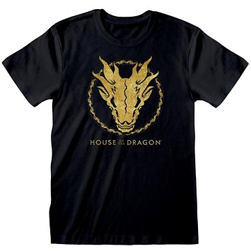 House of The Dragon - Gold Ink Skull - tričko L (5056599731158)