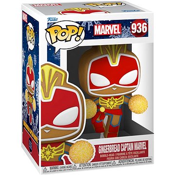 Funko POP! Marvel Holiday Gingerbread Captain Marvel (889698506618)