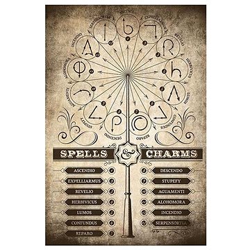 Harry Potter - Spells & Charms - plakát (8435497204037)