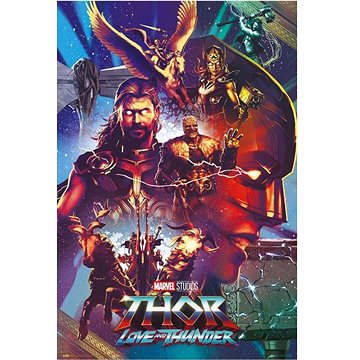 Marvel - Thor - Logo And Thunder - plakát (8435497277710)