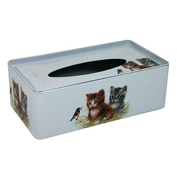 Plechová krabička na tissue Kočky (2000100)