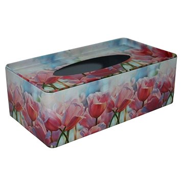 Plechová krabička na tissue Tulipány (2000110)