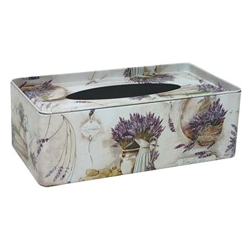 Plechová krabička na tissue Levandule Fleur (2000407)