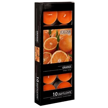 Svíčky vonné čajové 10 ks Pomeranč (9000154)