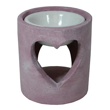 Aroma lampa srdce beton růžová (9000453)