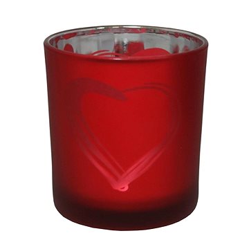 GOBA srdce skleněný červený velký (9306167)