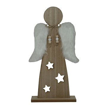 Goba Dřevěná dekorace anděl 20 cm (2009337)