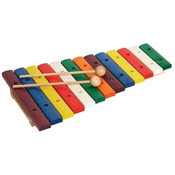 Goldon dřevěný xylofon 13 barevných kamenů (11205)