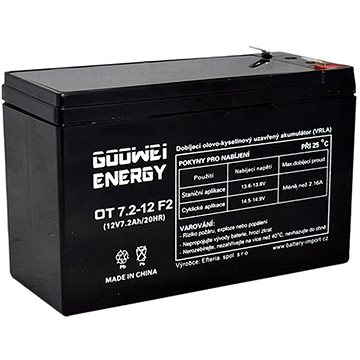GOOWEI ENERGY Bezúdržbový olověný akumulátor OT7.2-12L, 12V, 7,2Ah (OT7.2-12L)
