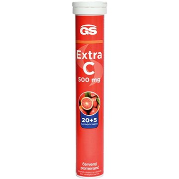 GS Extra C 500 šumivý červený pomeranč tbl. 20+5 (2859453)