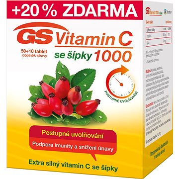 GS Vitamin C1000 + šípky tbl. 50+10 2016 (3272151)