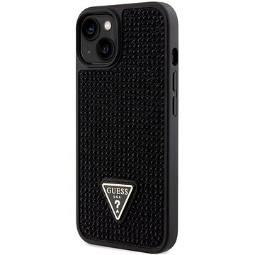 Guess Rhinestones Triangle Metal Logo Kryt pro iPhone 14 Black (GUHCP14SHDGTPK)