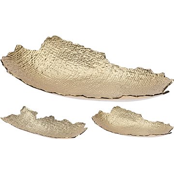 H&L Zlatá tepaná mísa Elegant 35 × 17 cm A (A456-0A-00)