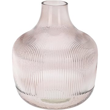 H&L Skleněná váza Rose 20 × 23 cm světlerůžová (A494-SR-00)