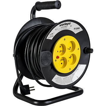 WowME prodlužovací přívod na bubnu - 4 výstupy 25m 16A (KF-JXCGB-25)