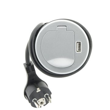HBF vestavná zásuvka 230V s nabíjecím USB portem (190441)