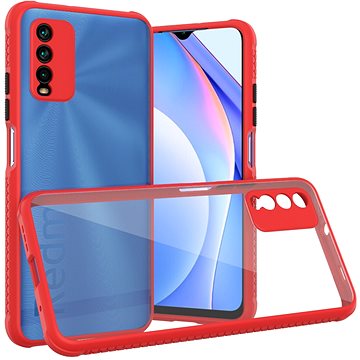 Hishell two colour clear case for Xiaomi Redmi 9T red (HPC-10-Xiaomi Redmi 9T-red)