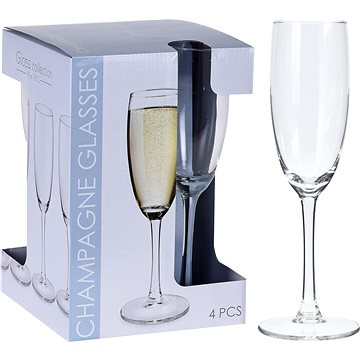 H&L Sklenice na šampaňské 180ml 4 ks CLASSIC (A106-00-00)