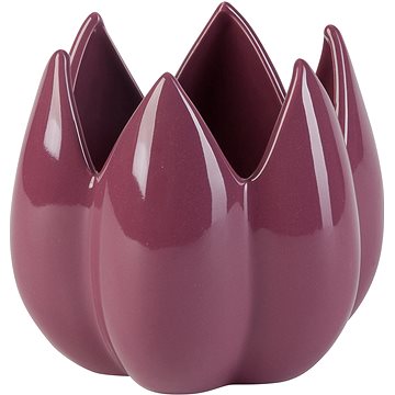 by inspire Dekorace 'Bud' - váza / květináč (13,8x13,8x12 cm), fialová (8851-16-00)