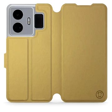 Mobiwear flip pro Realme GT3 - Gold&Gray (5904808505116)