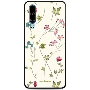 Mobiwear Glossy lesklý pro Huawei P30 - G035G - Tenké rostlinky s květy (5904808531399)