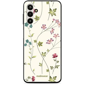 Mobiwear Glossy lesklý pro Samsung Galaxy A13 5G - G035G - Tenké rostlinky s květy (5904808531535)