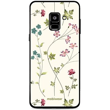 Mobiwear Glossy lesklý pro Samsung Galaxy A8 2018 - G035G - Tenké rostlinky s květy (5904808531566)