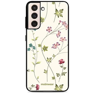 Mobiwear Glossy lesklý pro Samsung Galaxy S21 Plus - G035G - Tenké rostlinky s květy (5904808531672)