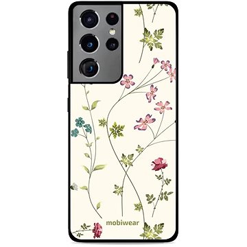 Mobiwear Glossy lesklý pro Samsung Galaxy S21 Ultra - G035G - Tenké rostlinky s květy (5904808531689)