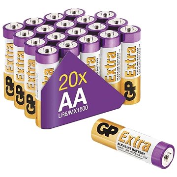 GP Alkalická baterie GP Extra AA (LR6), 20 ks (1013200240)