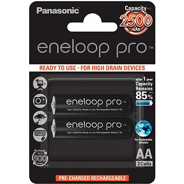 Panasonic eneloop HR6 AA 3HCDE/2BE PRO (HR-3UWXB-2BP)