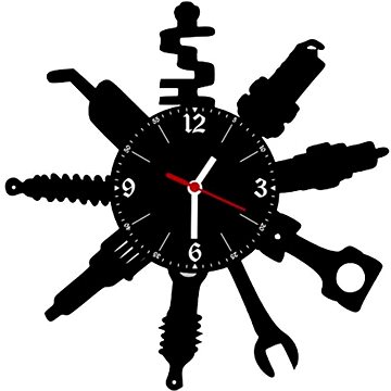 hodiny vynil nářadí pro mechanika (8594167128445)