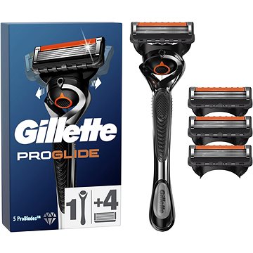 GILLETTE Fusion5 ProGlide holicí strojek + hlavice 4 ks (7702018610280)