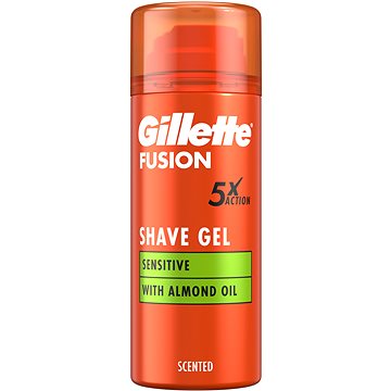 GILLETTE Fusion Shave Gel Sensitive with Almond oil 75 ml (7702018464876)