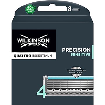 WILKINSON Quattro Essential Precision Sensitive náhradní hlavice 8 ks (4027800509904)
