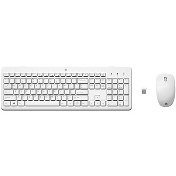 HP 230 Wireless Mouse Keyboard White - CZ (3L1F0AA#BCM)