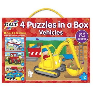 GALT 4 Puzzle v krabici - dopravní prostředky (5011979554659)
