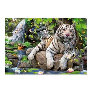 Bílý Bengálský tygr 1000 dílků (8412668148086)