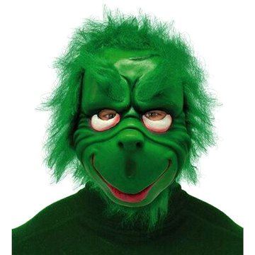 Guirca Zelená maska Grinch s vlasy - vánoce (GUI2968)