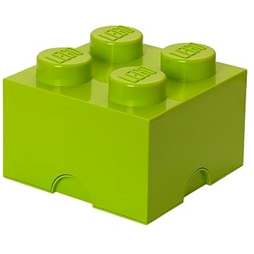 LEGO Úložný box 4 250 x 250 x 180 mm - limetkově zelený (5701922400309)