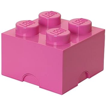LEGO Úložný box 4 250 x 250 x 180 mm - růžový (5706773400393)