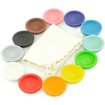 Dřevěná hračka "Colourful Wooden Plates" (4631146881466)