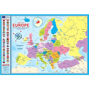 Eurographics Puzzle Mapa Evropy 200 dílků (6200-5374)
