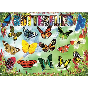 Eurographics Puzzle Zahradní motýli 100 dílků (6100-5485)