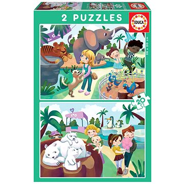 Educa Puzzle V Zoo 2x20 dílků (18603)