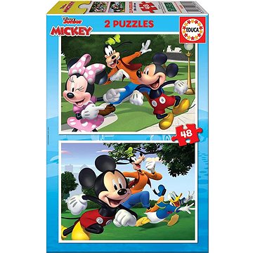 Educa Puzzle Mickey a přátelé 2x48 dílků (18885)