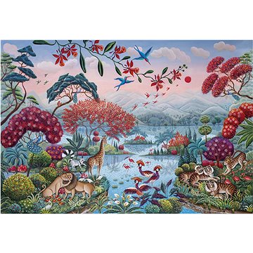 Clementoni Puzzle Mírumilovná džungle 2000 dílků (32571)